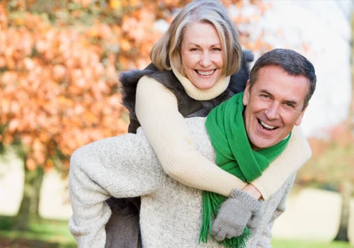 Chiropractic Beaver Dam WI Middle Aged Couple Enjoying Fall Weather